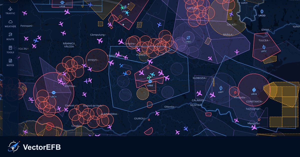 Planner Using Weather VectorEFB: VFR flight planning for student pilots